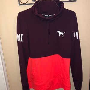 PINK tunic neck pullover